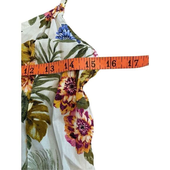 Xhilaration Button Up Floral Dress Sundress Flower Mini Dress - Picture 11 of 12